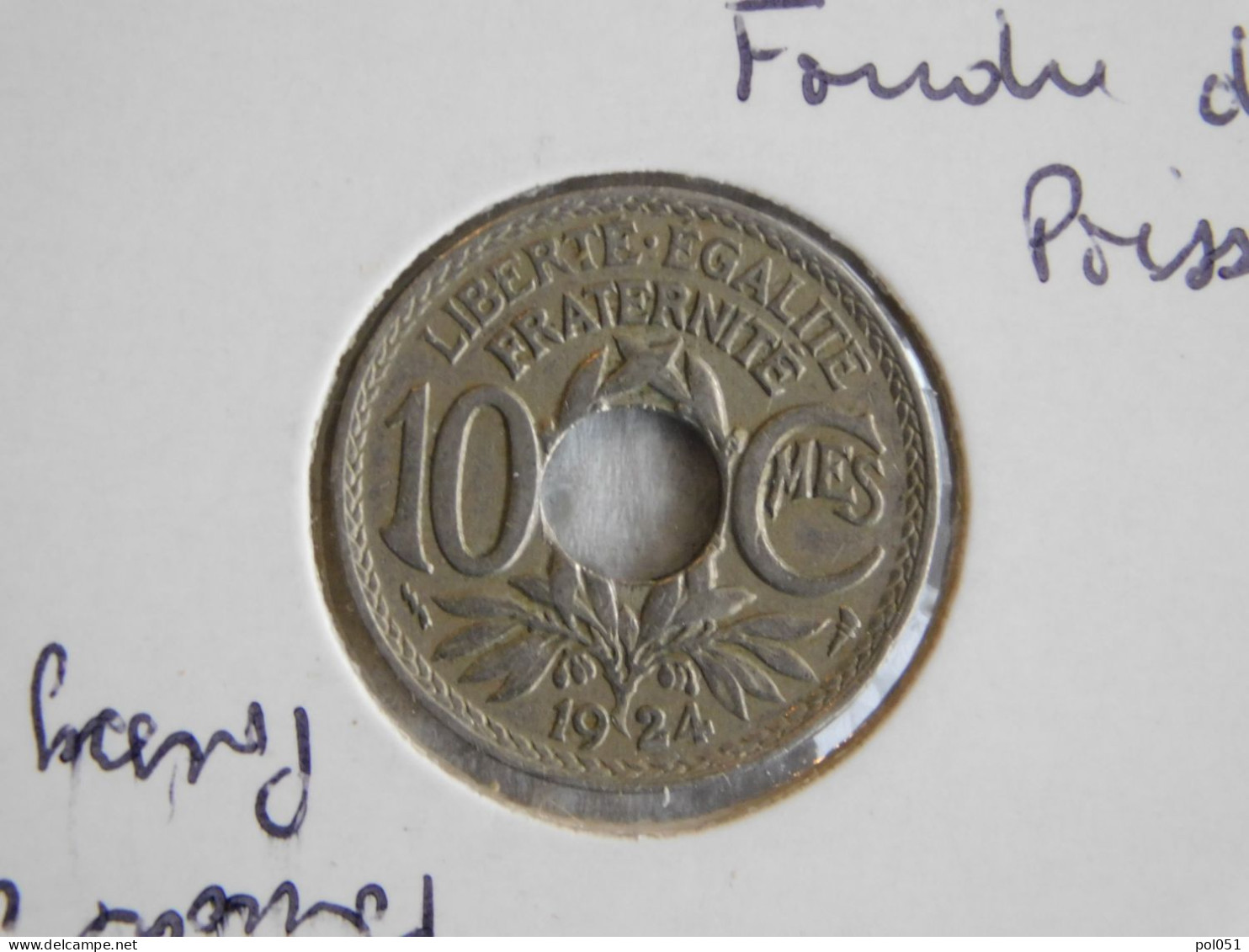 France 10 Centimes 1924 POISSY LINDAUER (352) - 10 Centimes