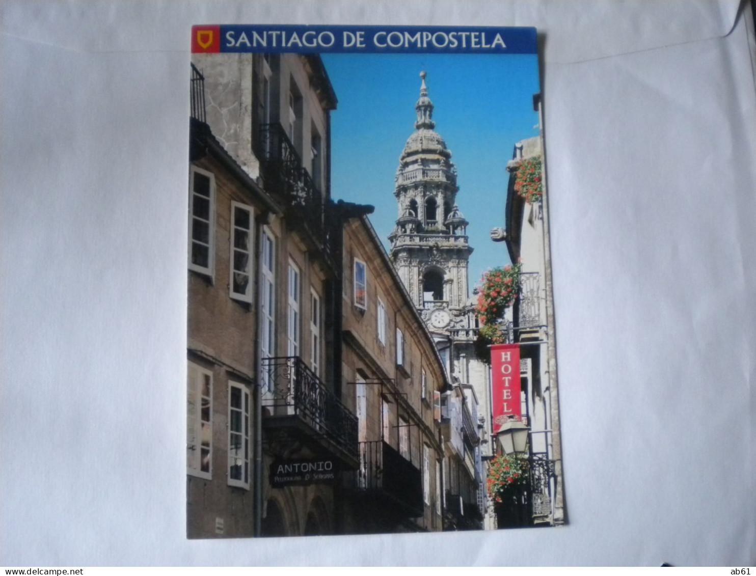 Espagne Santiago De Compostela Rue Avec Commerce ( Hotel   Neuve - Santiago De Compostela