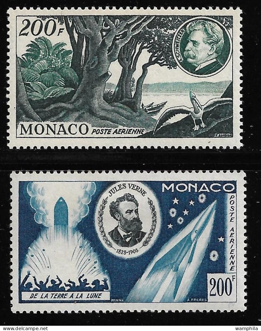 Monaco P.A N°59/60*, J.Verne,.A Schweitzer Cote 50€. - Albert Schweitzer