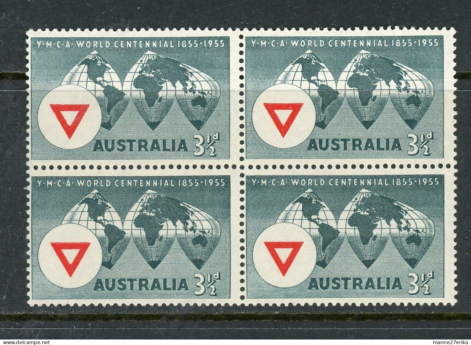 Australia MNH 1955 YMCA World Centennial - Ongebruikt