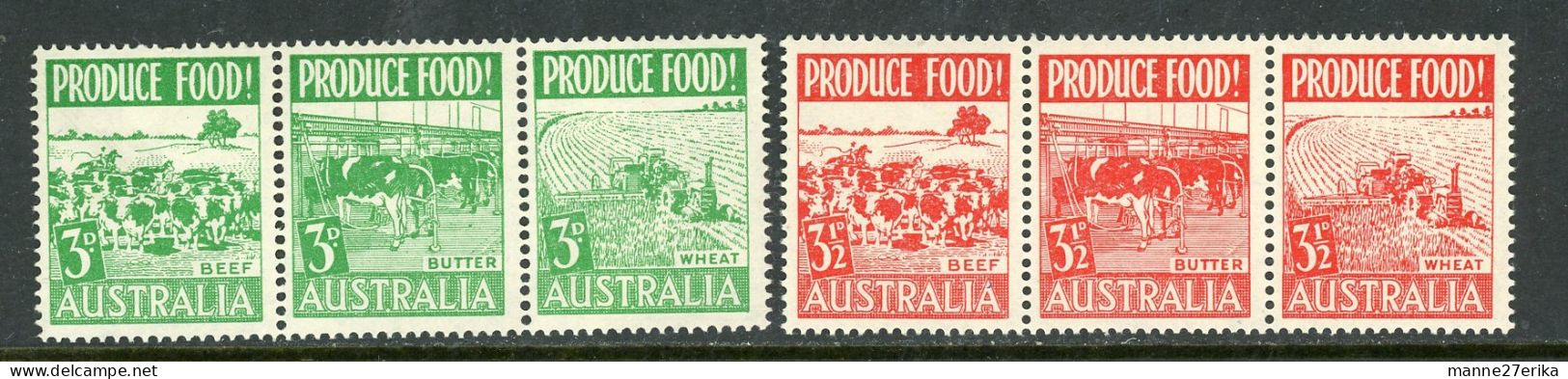 Australia MH  1953 Produce Food - Mint Stamps
