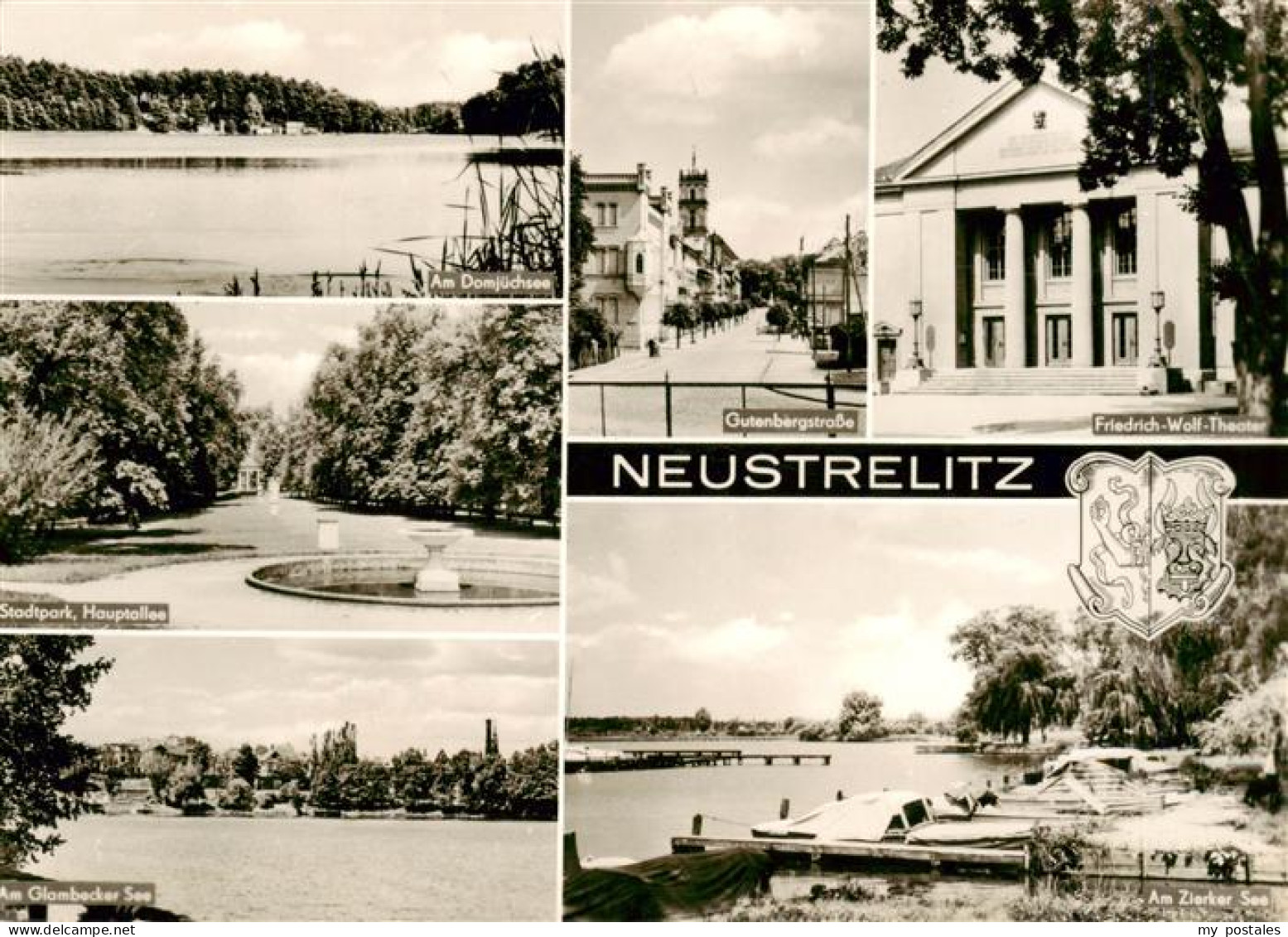 73961789 Neustrelitz Am Domjuechsee Gutenbergstr Friedr Wolf Theater Stadtpark G - Neustrelitz