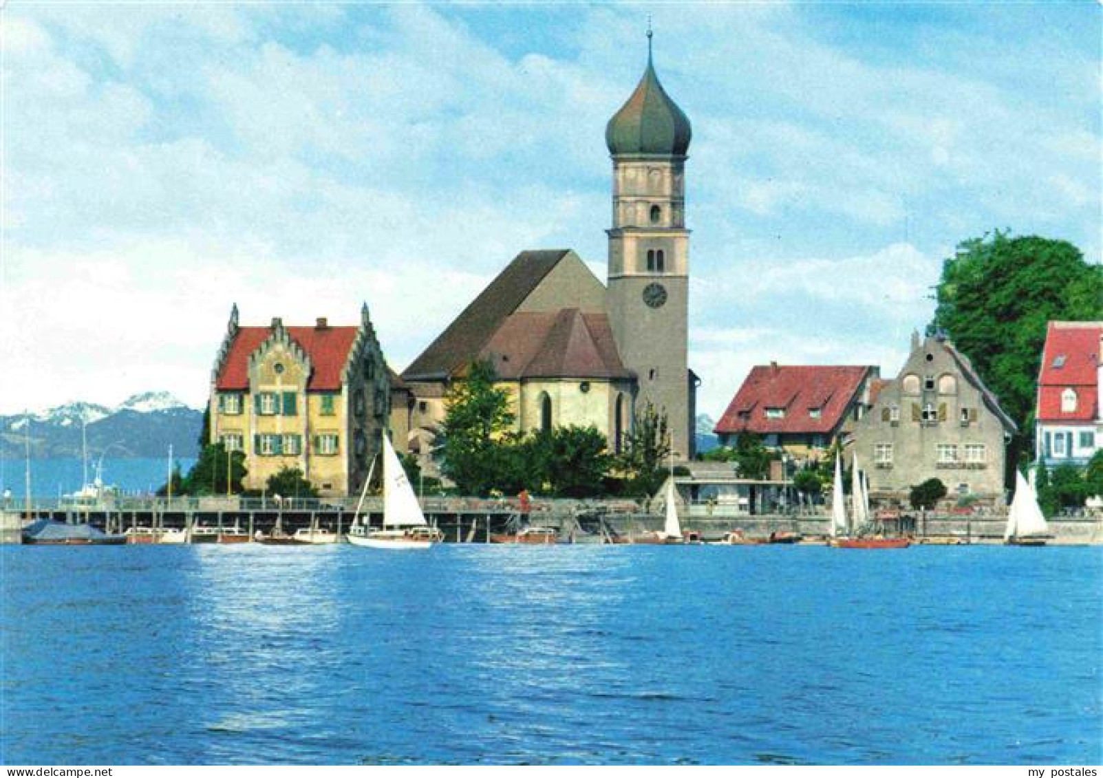 73961750 Wasserburg_Bodensee Ansicht Vom See Aus Halbinsel Kirche - Wasserburg A. Bodensee