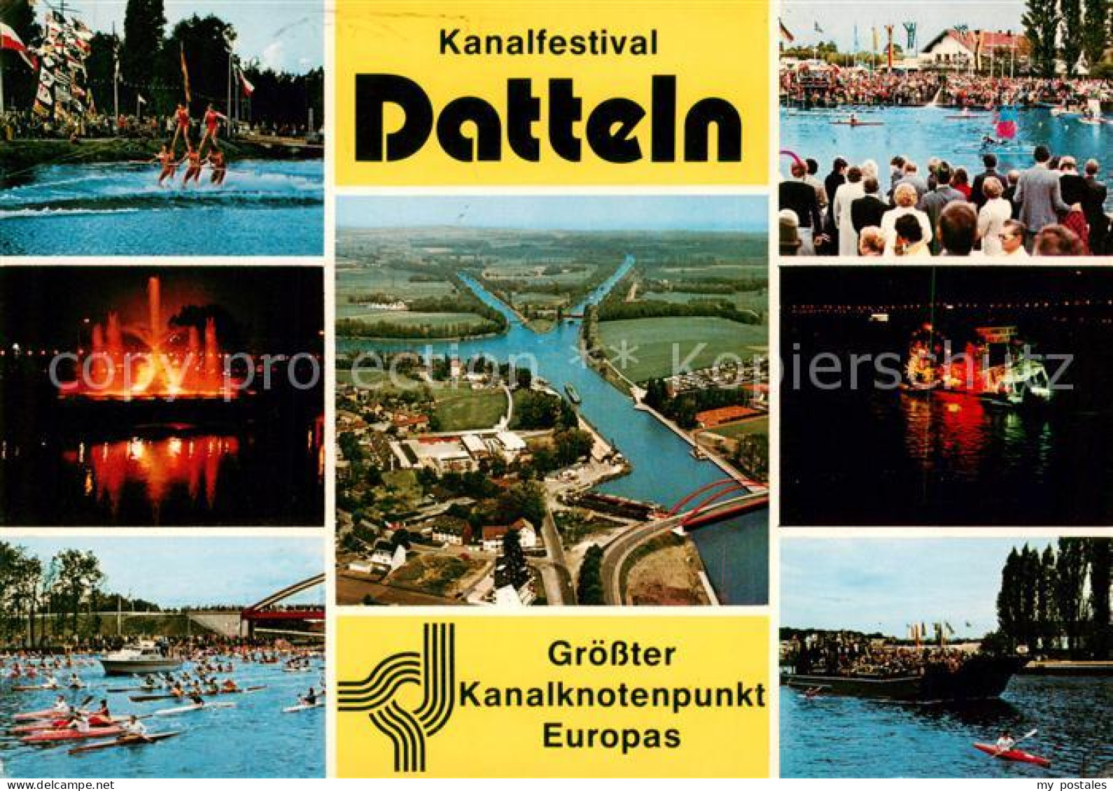 73813302 Datteln Kanalfestival Fliegeraufnahme Regatta Datteln - Datteln