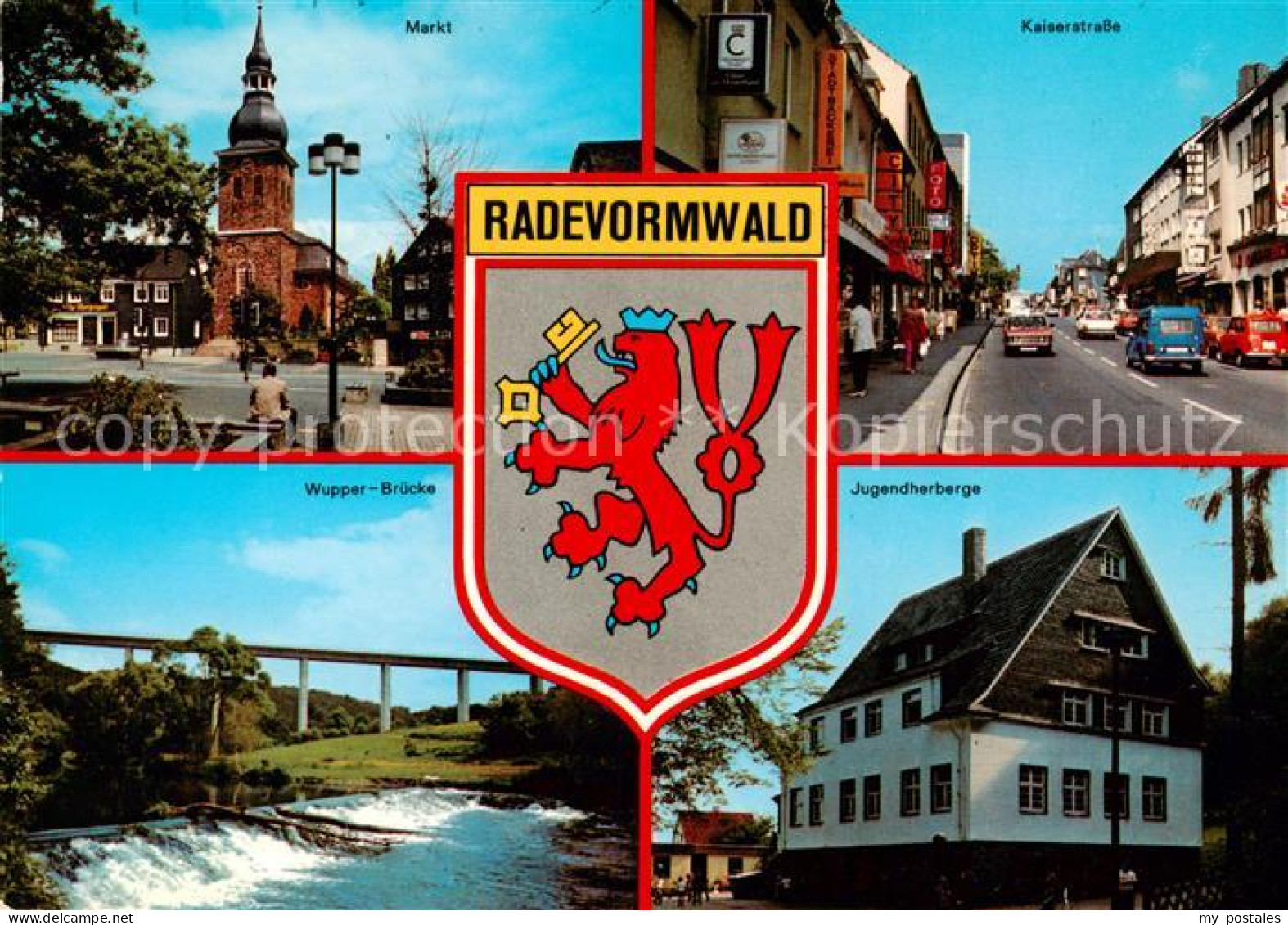 73813293 Radevormwald Markt Kaiserstrasse Wupper Bruecke Jugendherberge Radevorm - Radevormwald