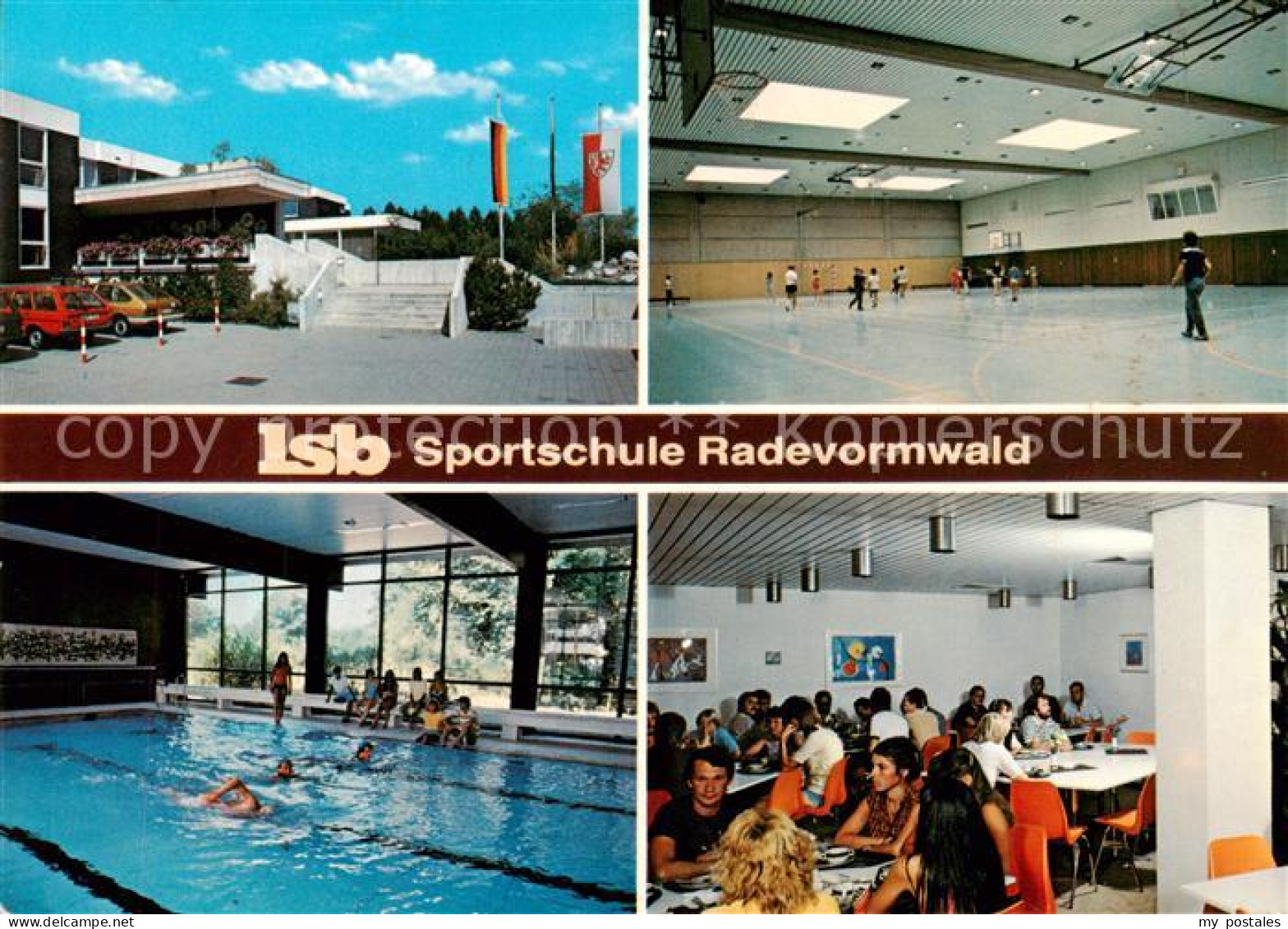 73813291 Radevormwald Landessportschule LSB Sporthalle Hallenbad Aufenthaltsraum - Radevormwald