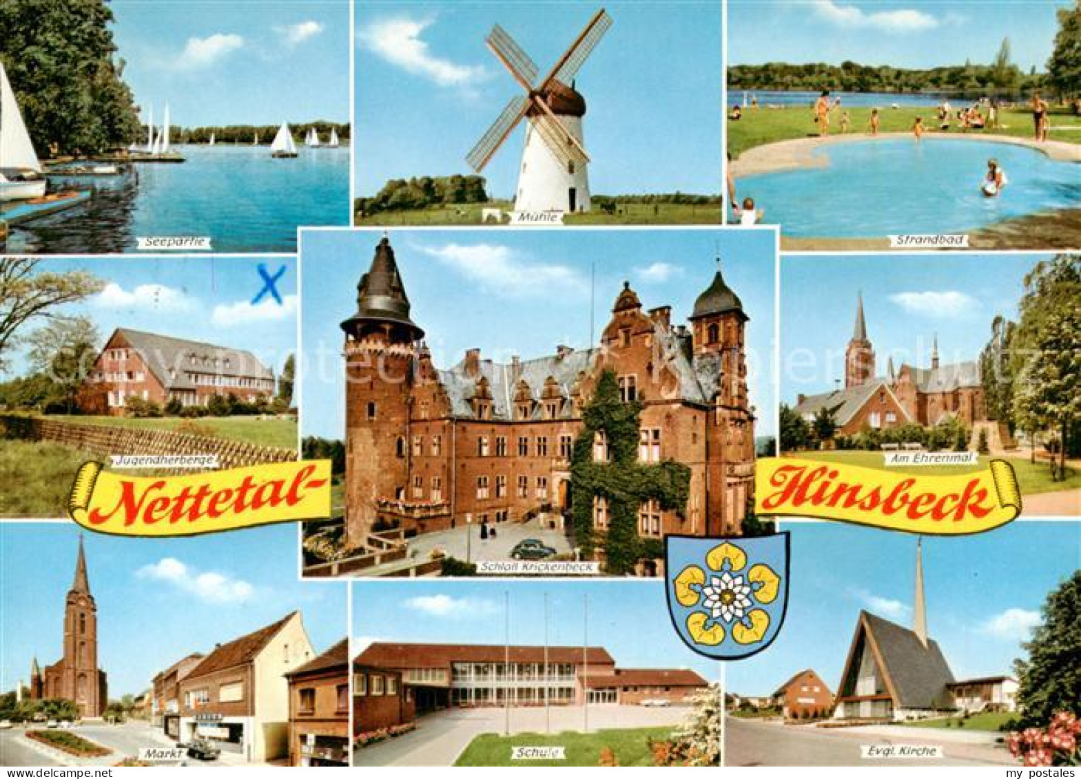 73813269 Hinsbeck Seepartie Muehle Strandbad Jugendherberge Schloss Krickenbeck  - Nettetal