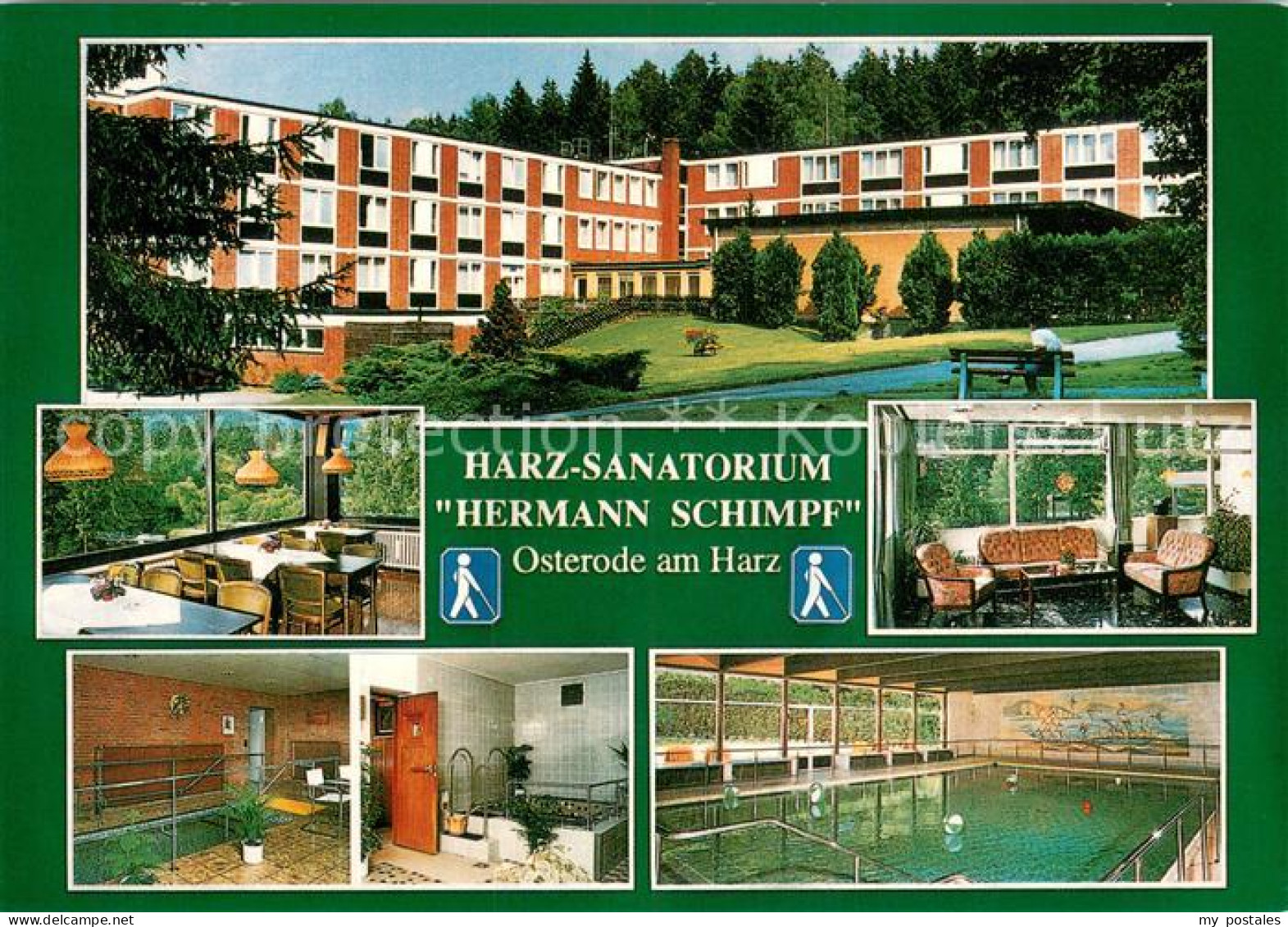 73774610 Osterode Harz Sanatorium Hermann Schimpf Gastraeume Wassertretanlagen H - Osterode