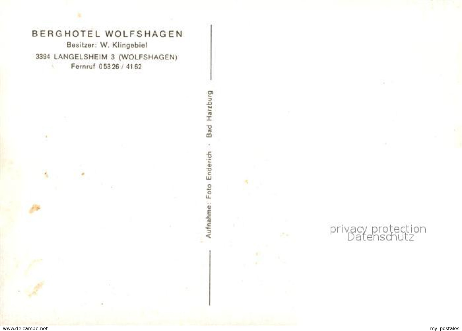 73105519 Langelsheim Berghotel Wolfshagen Langelsheim - Langelsheim