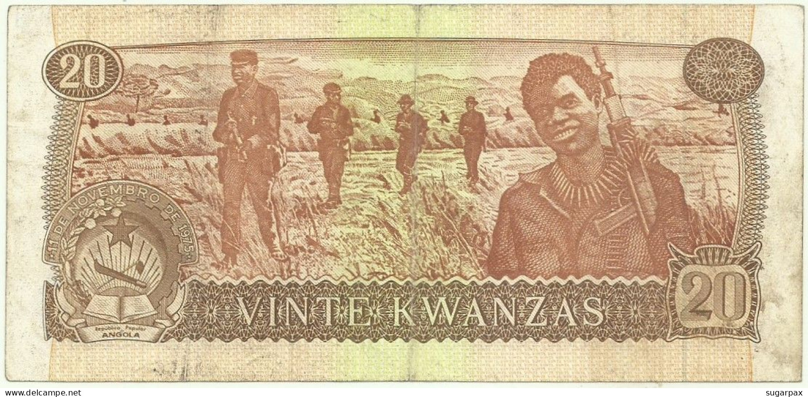 Angola - 20 Kwanzas - 11.11.1976 - Pick 109 - Série BD - Agostinho Neto - Angola