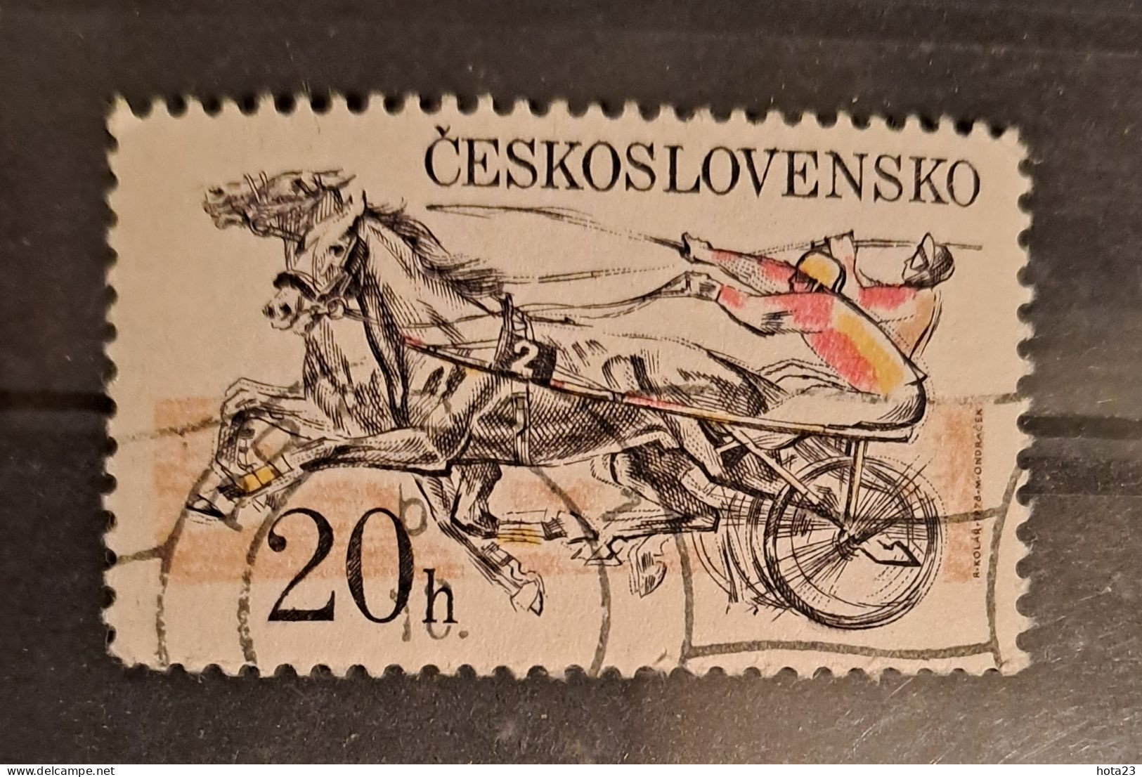 Czechoslovakia 1978 Horse Racing Steeplechase USED / CTO 20 H - Used Stamps