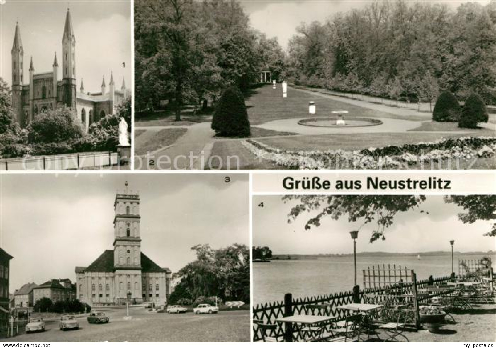 73102587 Neustrelitz Schlosskirche Stadtpark Markt Stadtkirche Zierker See Neust - Neustrelitz