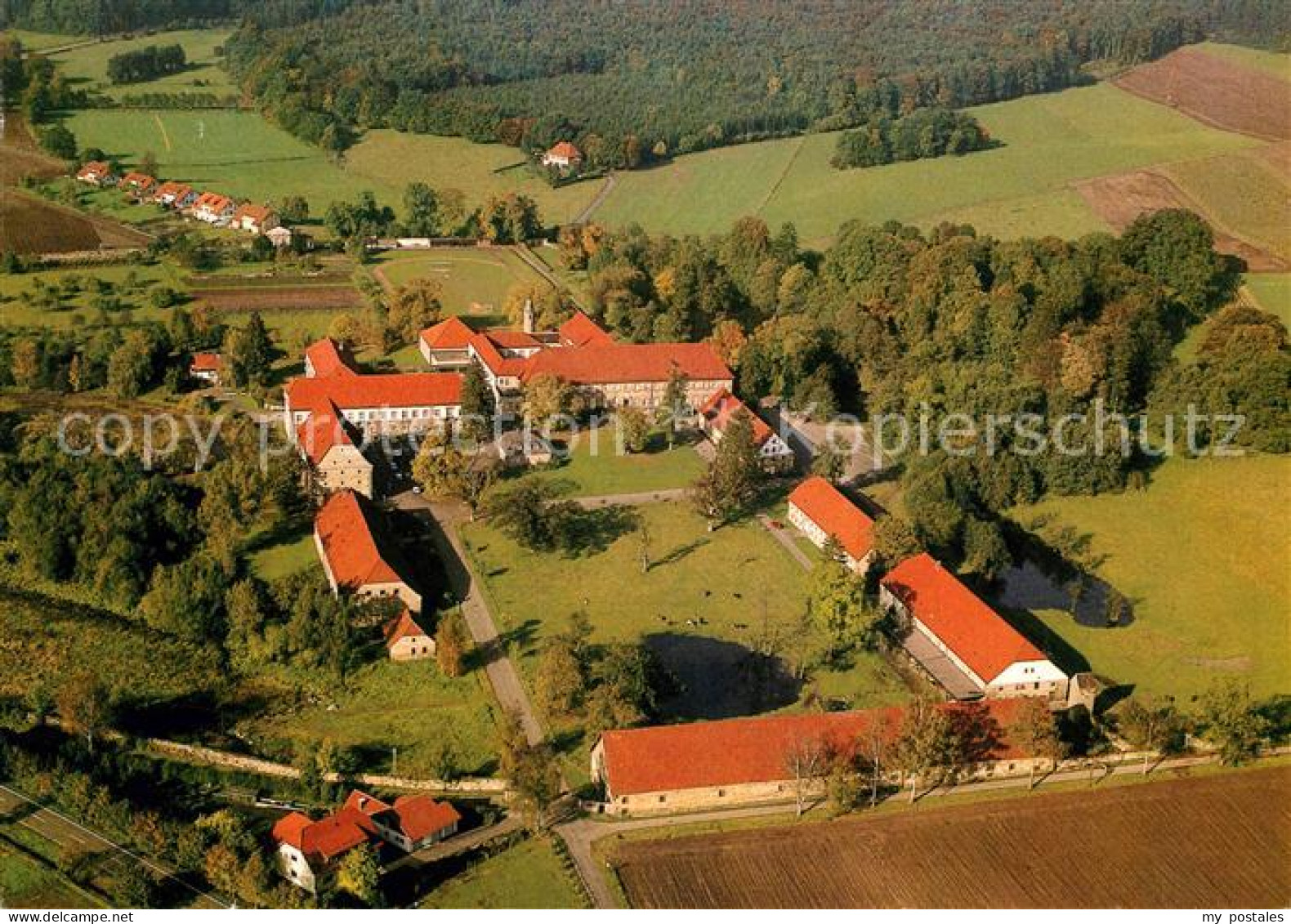 73101692 Hardehausen Jugendhaus Hardehausen Fliegeraufnahme Hardehausen - Warburg