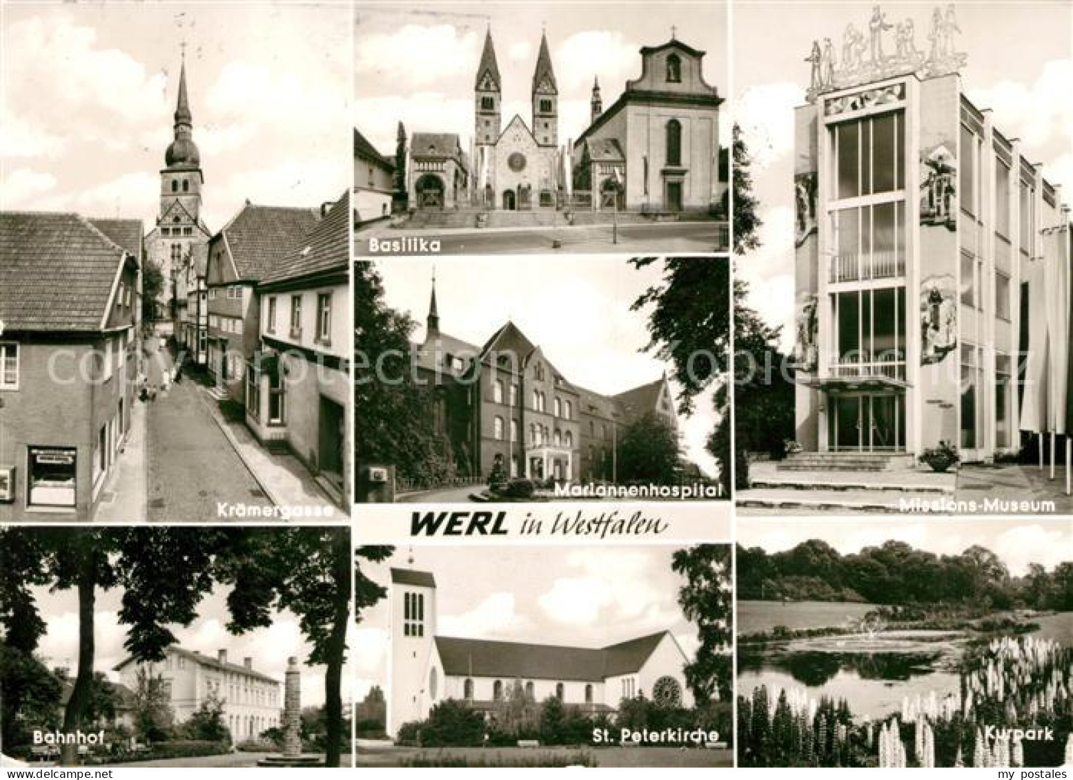 73101403 Werl Westfalen Basilika Missions-Museum Kurpark Kraemergasse Mariannenh - Werl