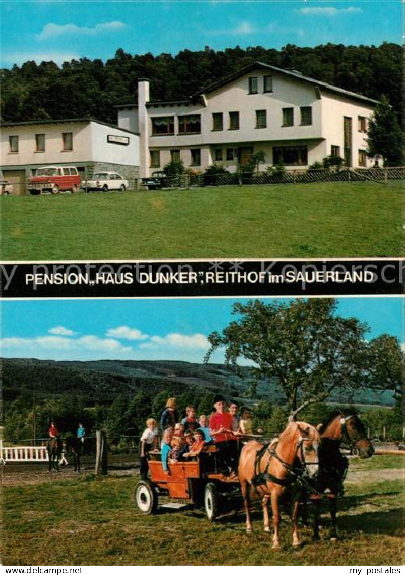 73100949 Hellefeld Pension Haus Dunker Reithof Pferdewagen Hellefeld - Sundern