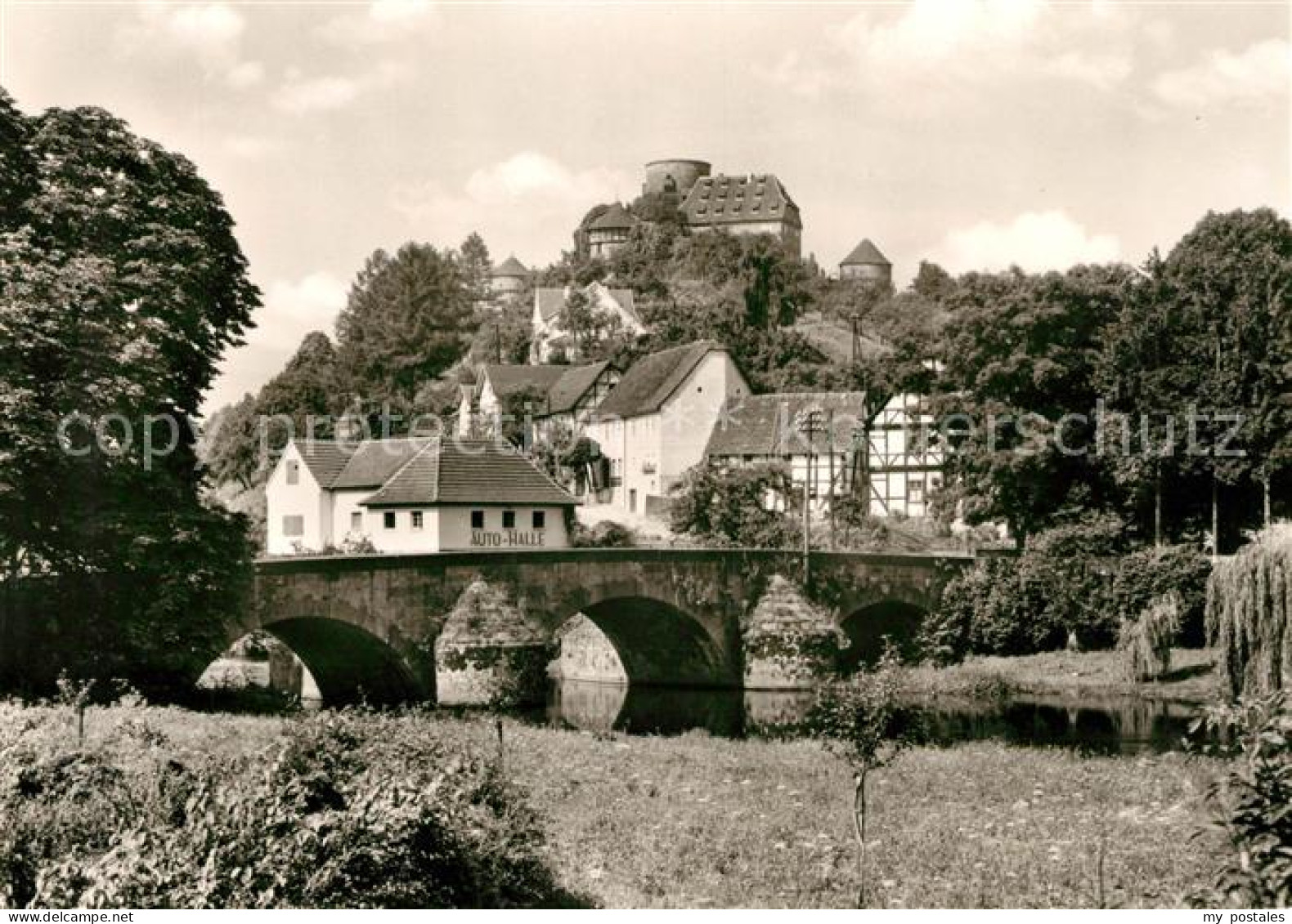 73100520 Hofgeismar Burghotel Trendelburg Terrasse Auto Halle Hofgeismar - Hofgeismar