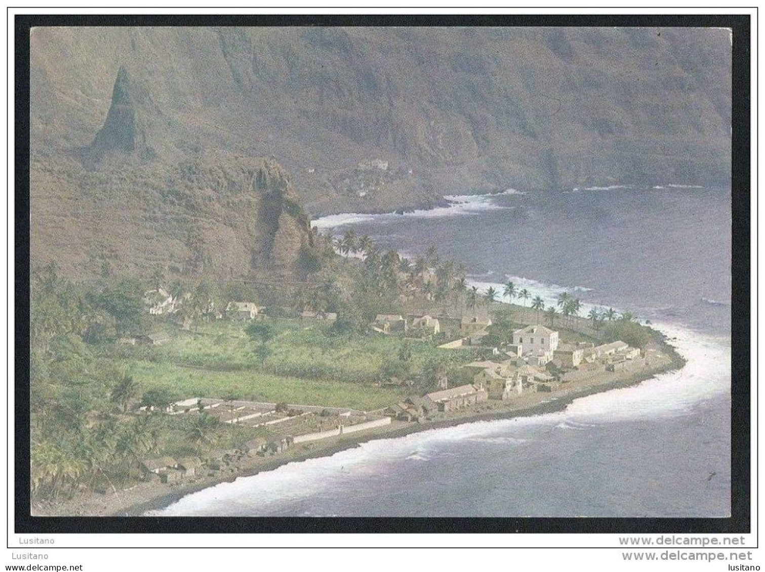 Pombas - Santo Antão Island - Cemetery Cimetière Cabo Verde Cape Verde - Aerial View Vista Aerea - Cap Verde