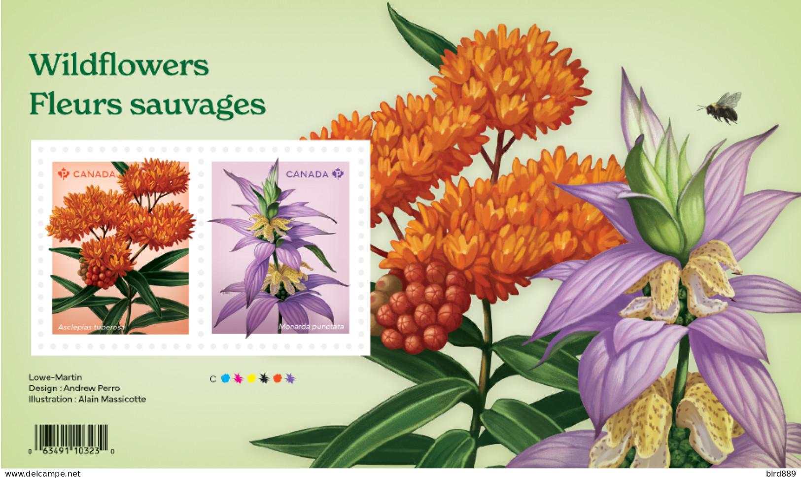 2024 Canada Flower Wildflowers Mini Sheet Of 2 MNH - Nuovi