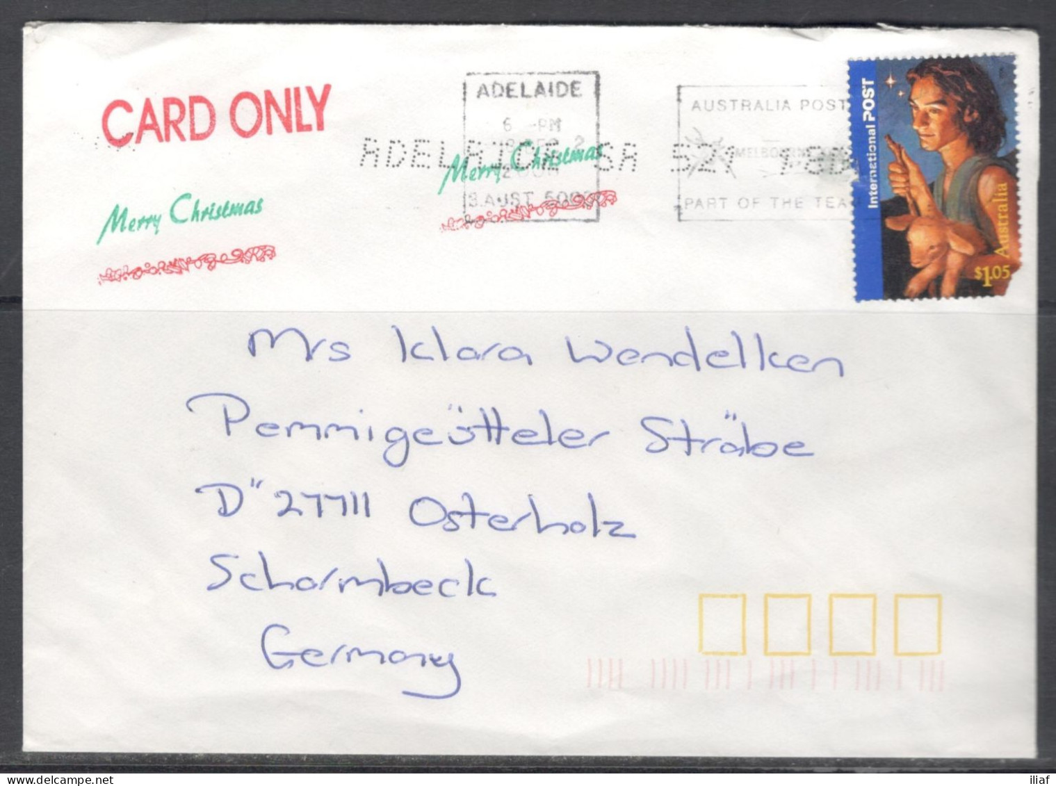 Australia.   Stamp Sc. 2588 On Letter, Sent From Adelaide On 18.12.2006 To Germany - Lettres & Documents