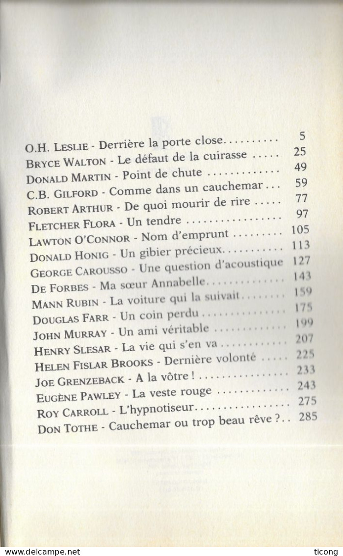 HITCHCOCK PRESENTE - HISTOIRES DIABLEMENT HABILES, EDITIONS DE SEINE 1990, LIVRE EN TB ETAT AVEC JAQUETTE, A VOIR - Griezelroman