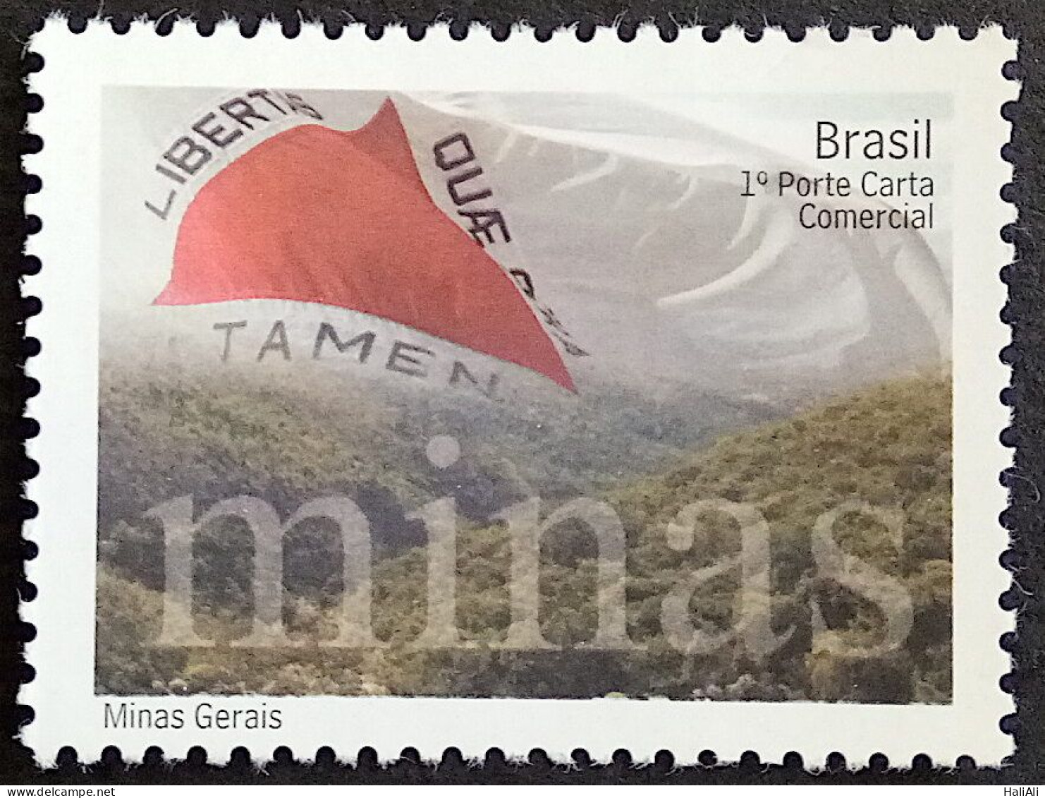 C 3181 Brazil Depersonalized Stamp Minas Horizontal Flag Tourism 2012 With Legend - Personalisiert