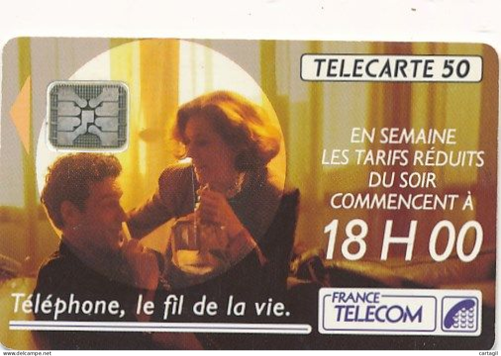 Télécarte France (11/91) -Téléphone, Le Fil De La Vie (motif, état, Unités, Etc Voir Scan) + Port - Sin Clasificación