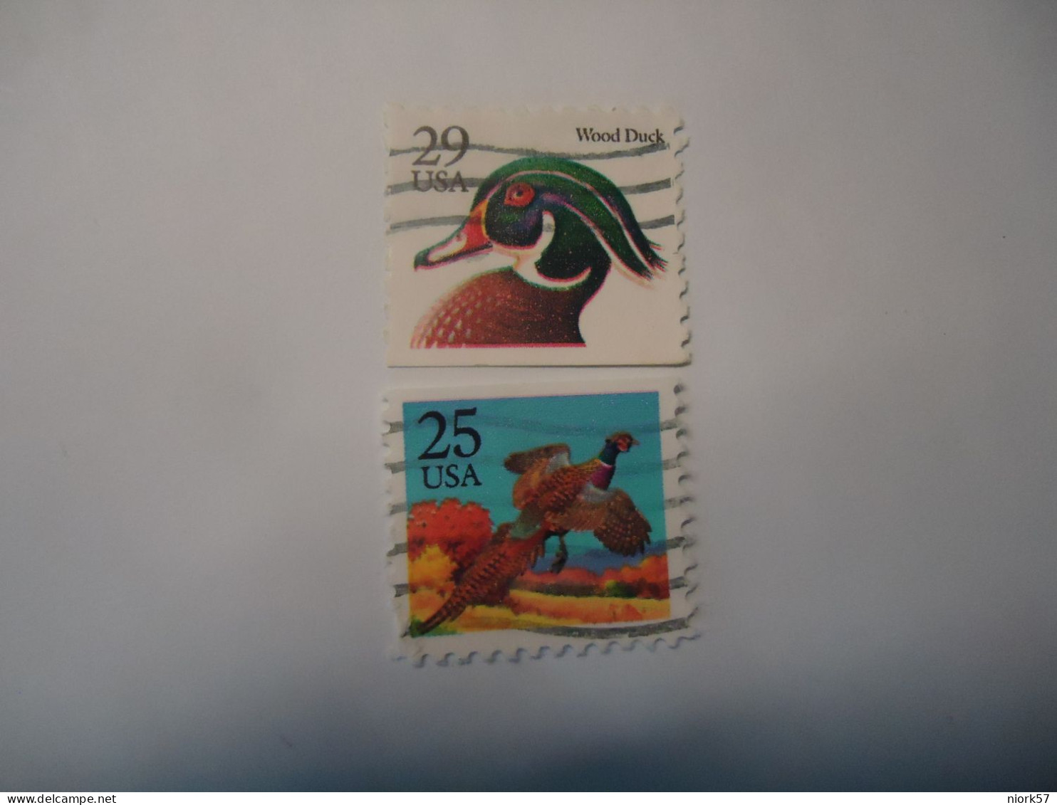 UNITED STATES USED  2 STAMPS BIRD BIRDS  DUCKS - Anatre