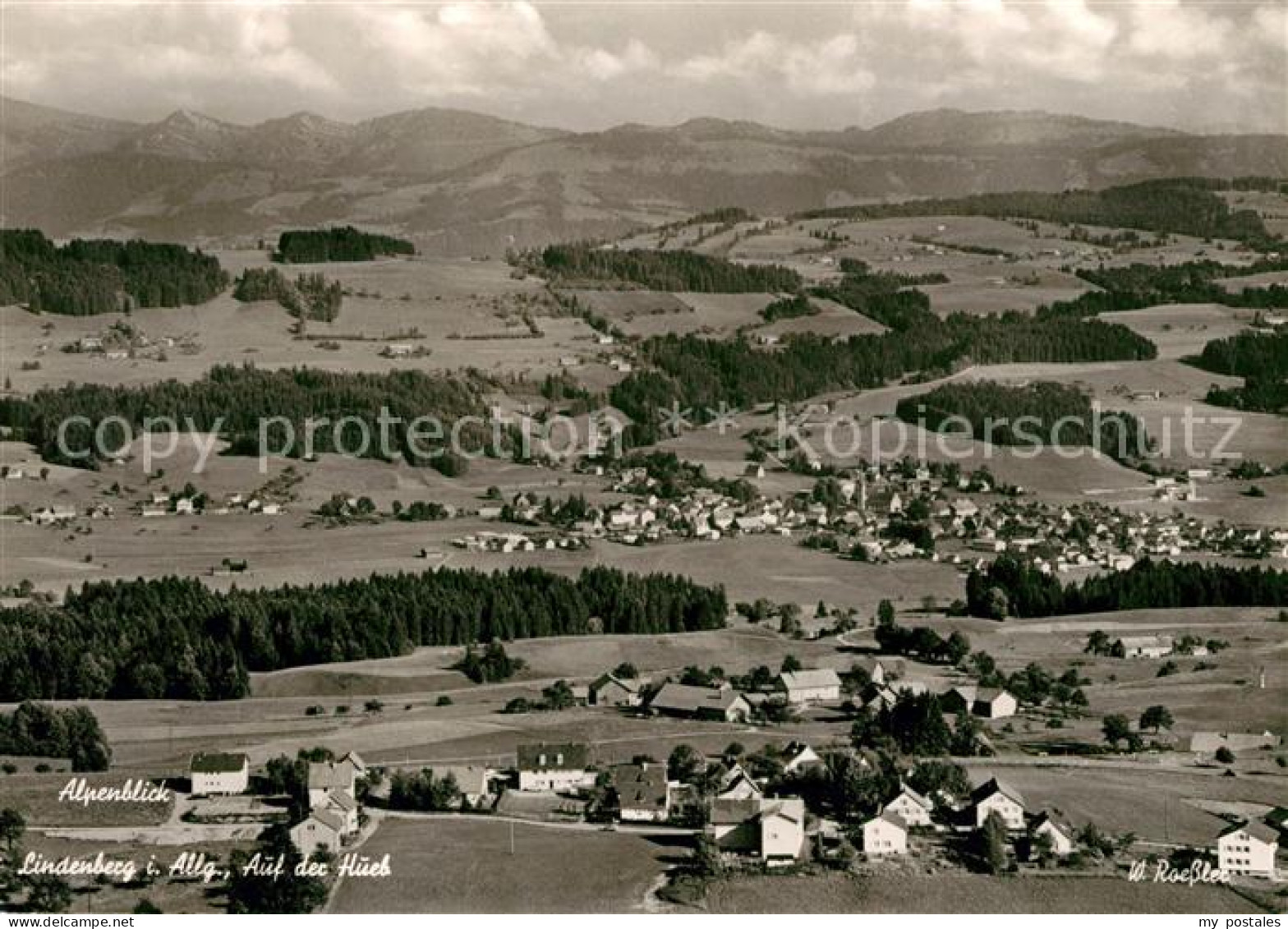 73096633 Lindenberg Allgaeu Fliegeraufnahme Fremdenheim Alpenblick Lindenberg - Lindenberg I. Allg.