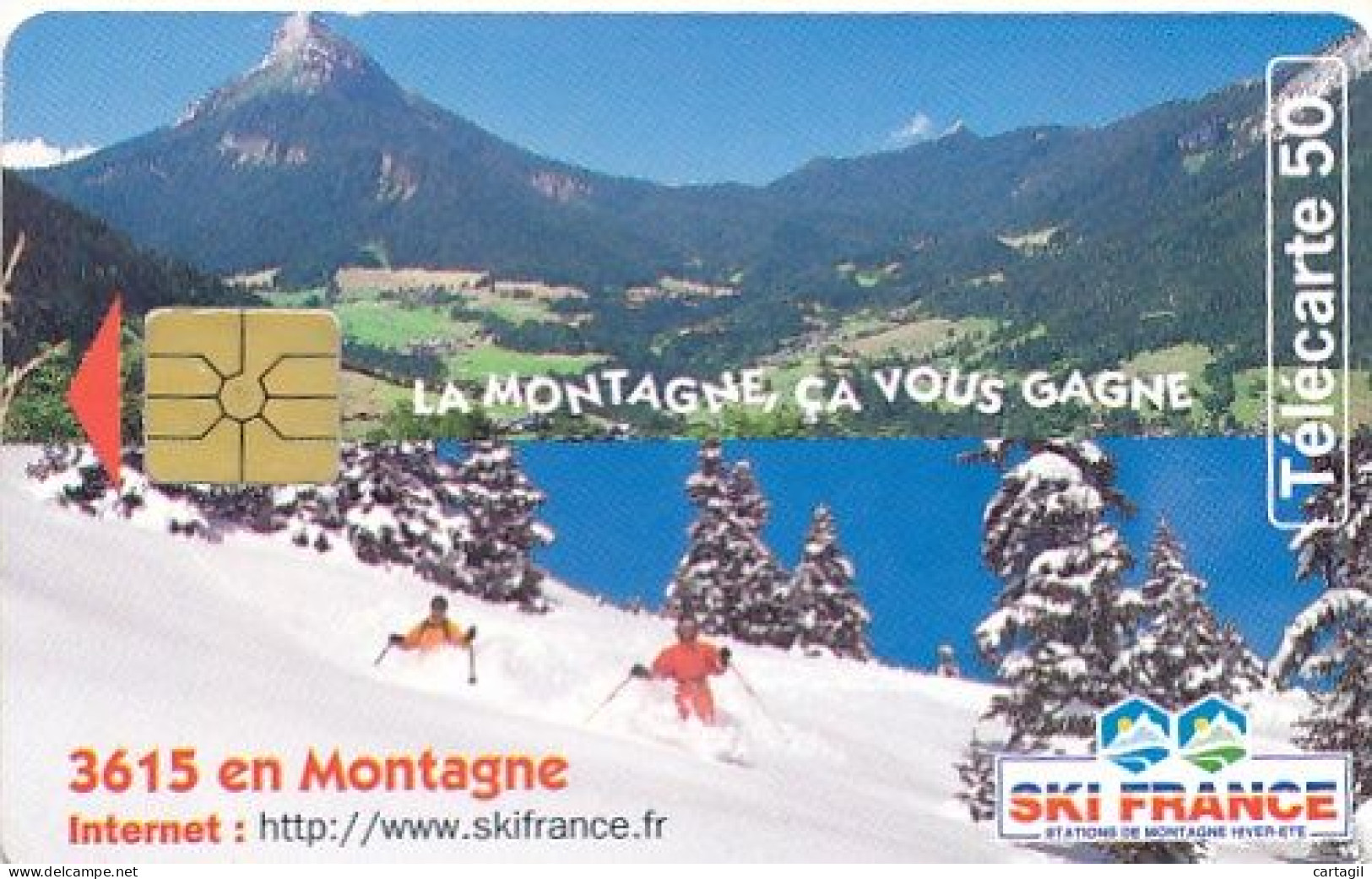 Télécarte France (06/97) Ski France (motif, état, Unités, Etc Voir Scan) + Port - Non Classés