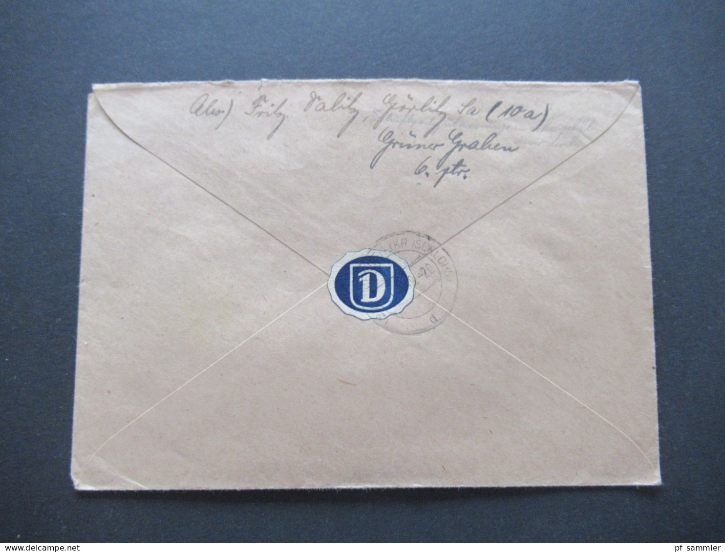 SBZ 5.1949 Köpfe Nr.212 MiF Marken Mit Aufdruck Einschreiben Not R-Zettel Görlitz 3 - Menden In Westfalen Mit Ank Stp. - Briefe U. Dokumente