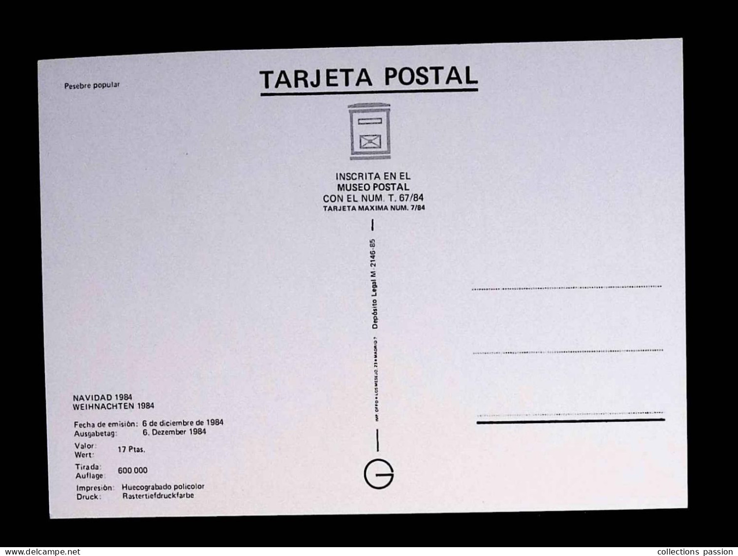 CL, FDC, 1 Er Jour, Carte Maximum , Principat D'Andorra, 6 Dic. 1984, Andorra La Vella, Nadal 1984, 2 Scans - Lettres & Documents