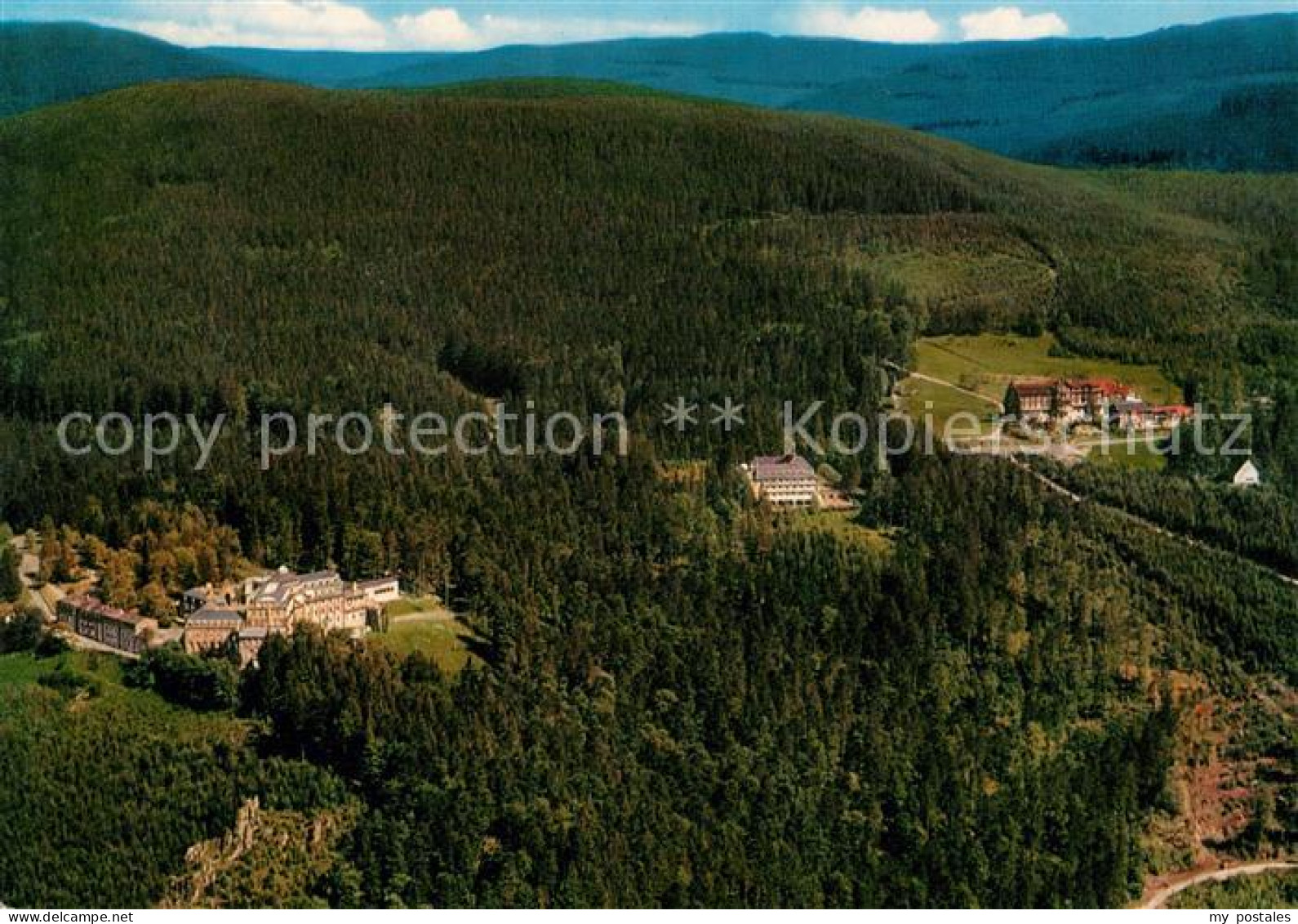 73094038 Buehl Baden Fliegeraufnahme Kurhaus Sanatorium Buehlerhoehe Plaettig Ho - Bühl