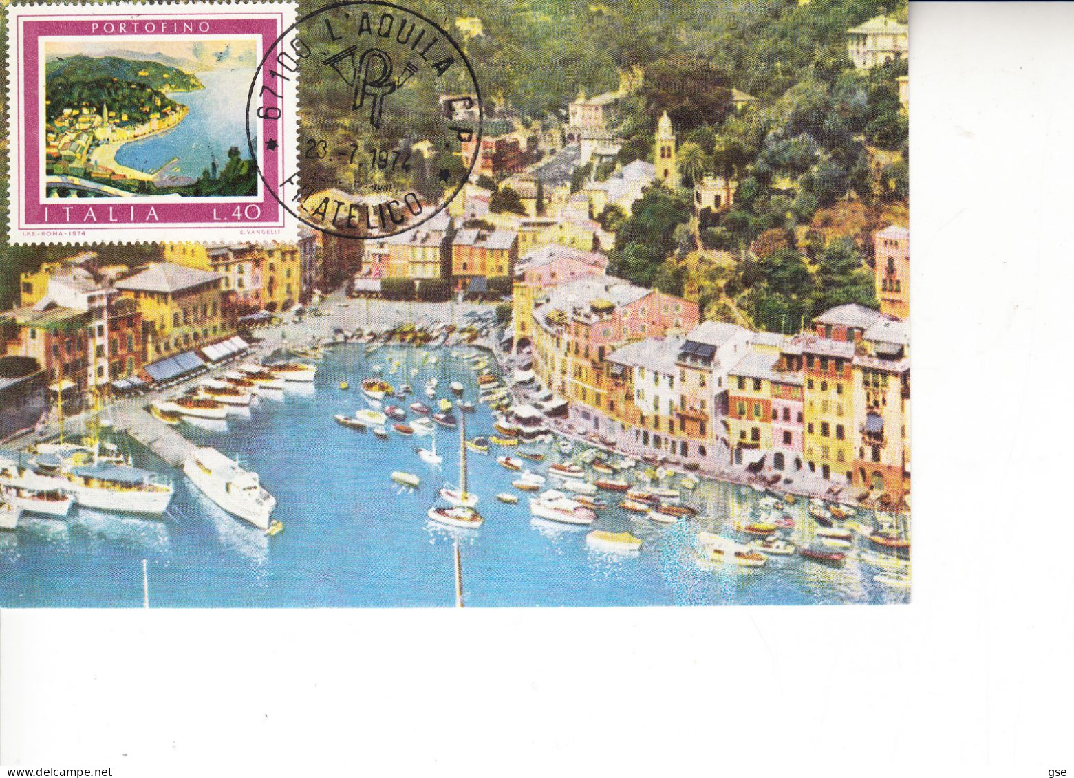 ITALIA  1974 - CM - Portofino - Otros & Sin Clasificación