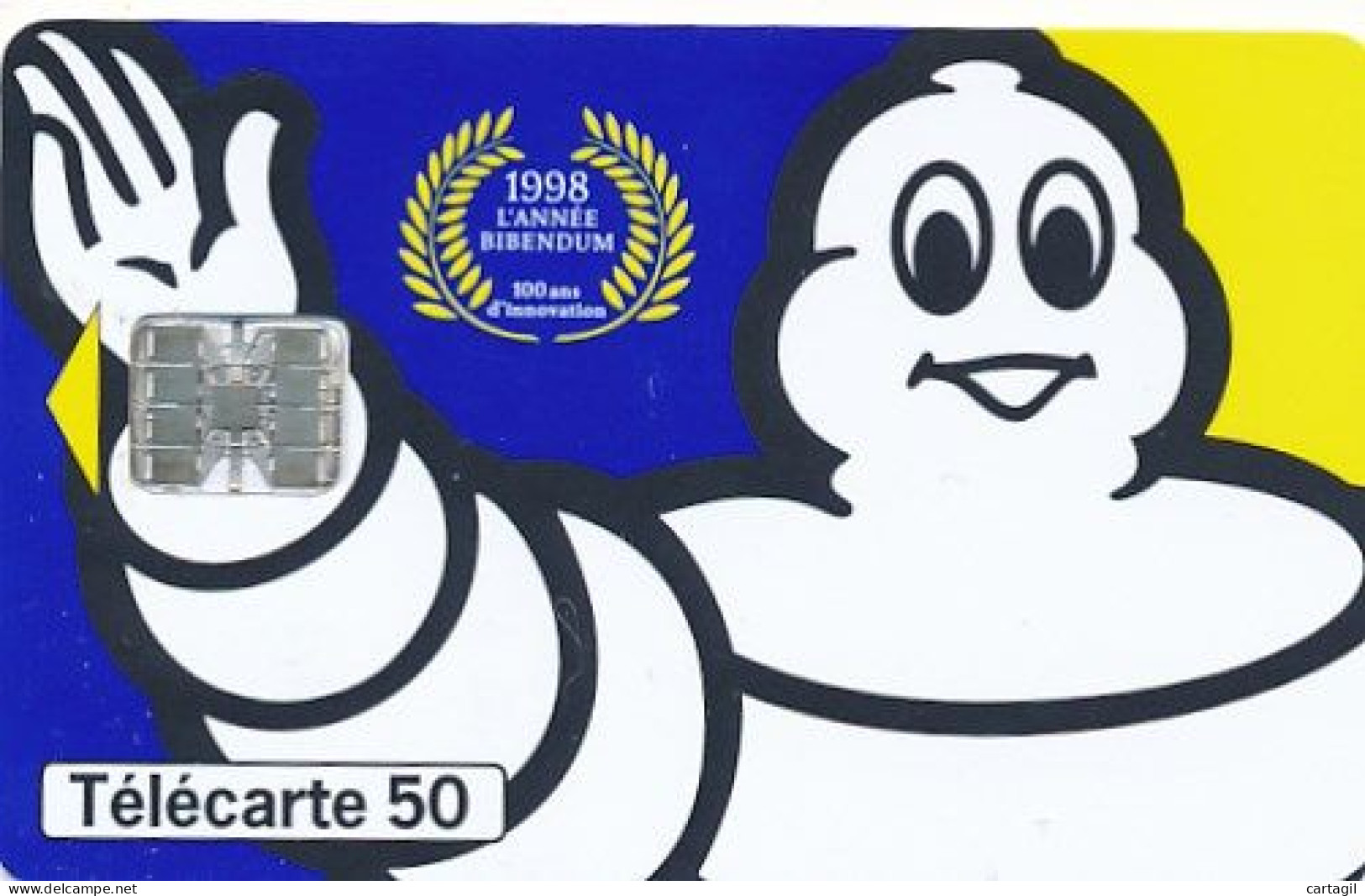 Télécarte France ( 03/98)-Michelin Année Bibendum (motif, état, Unités, Etc Voir Scan) + Port - Ohne Zuordnung