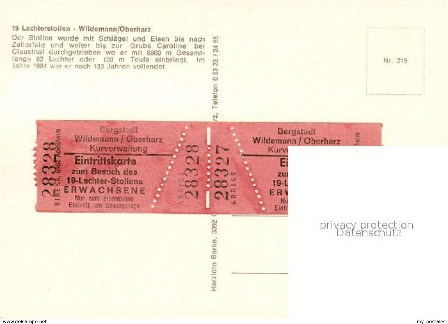 73091602 Wildemann 19 Lachterstollen Wildemann - Wildemann