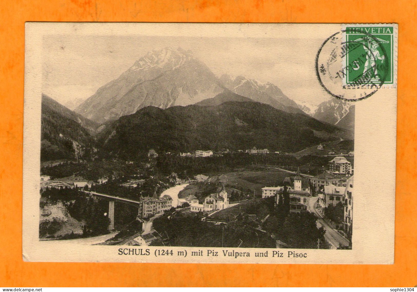 SCHUL Mit Piz Vulpera Und Piz Pisoc - 1913 - Scuol