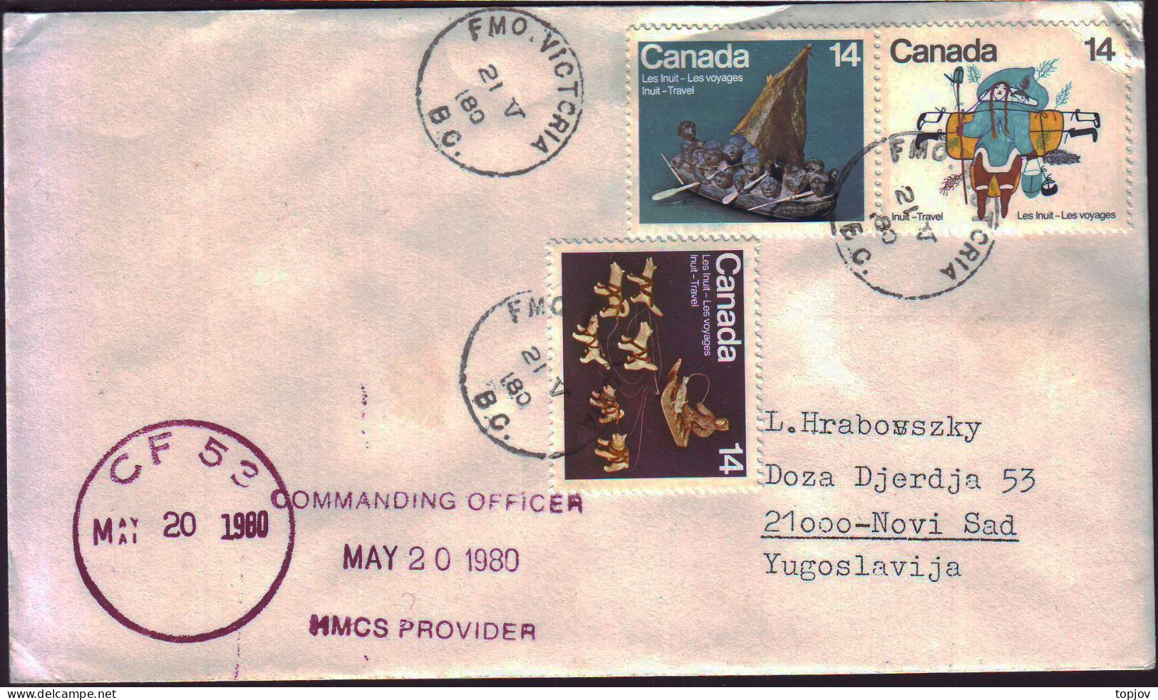 CANADA - CF 53 - MMCS  PROVIDER - 1980 - Spedizioni Artiche