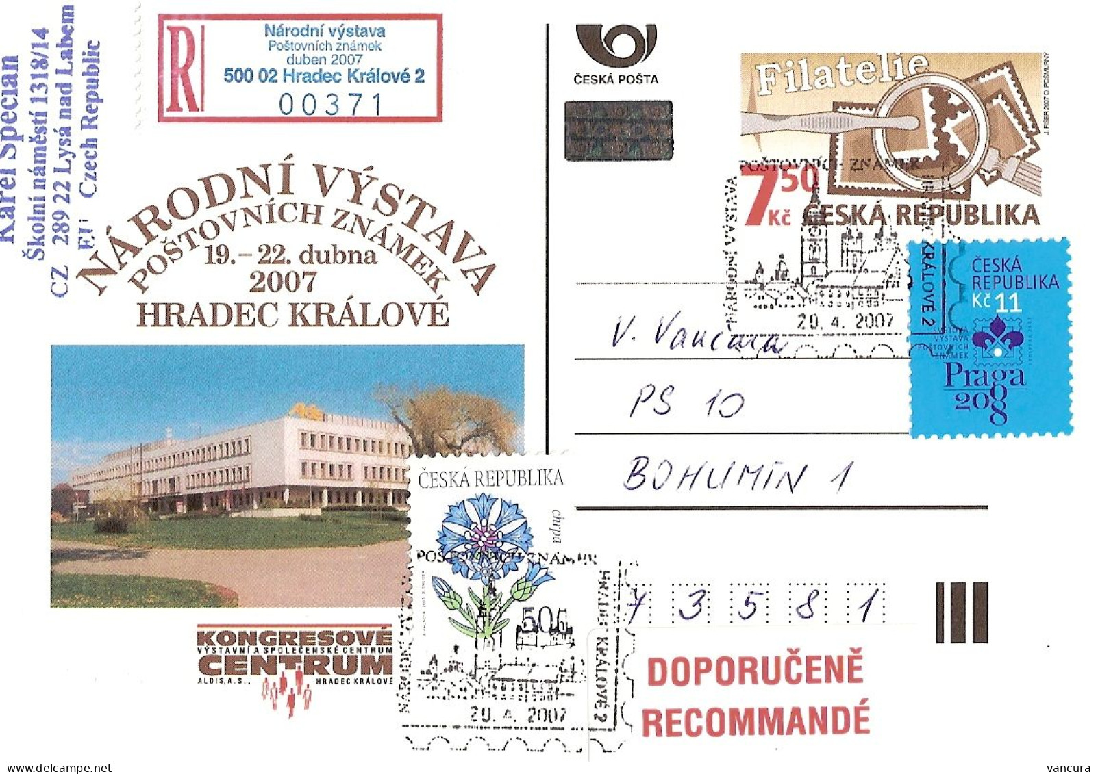 CDV 109 Czech Republic Hradec Kralove Stamp Exhibition 2007 Königgrätz - Cartes Postales