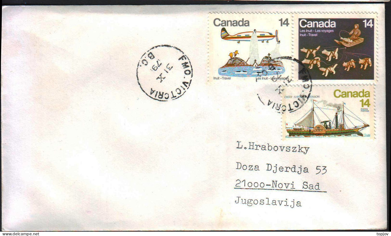 CANADA - FMO  VICTORIA - 1980 - Spedizioni Artiche