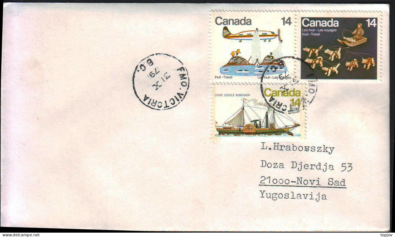 CANADA - FMO  VICTORIA - 1980 - Expéditions Arctiques