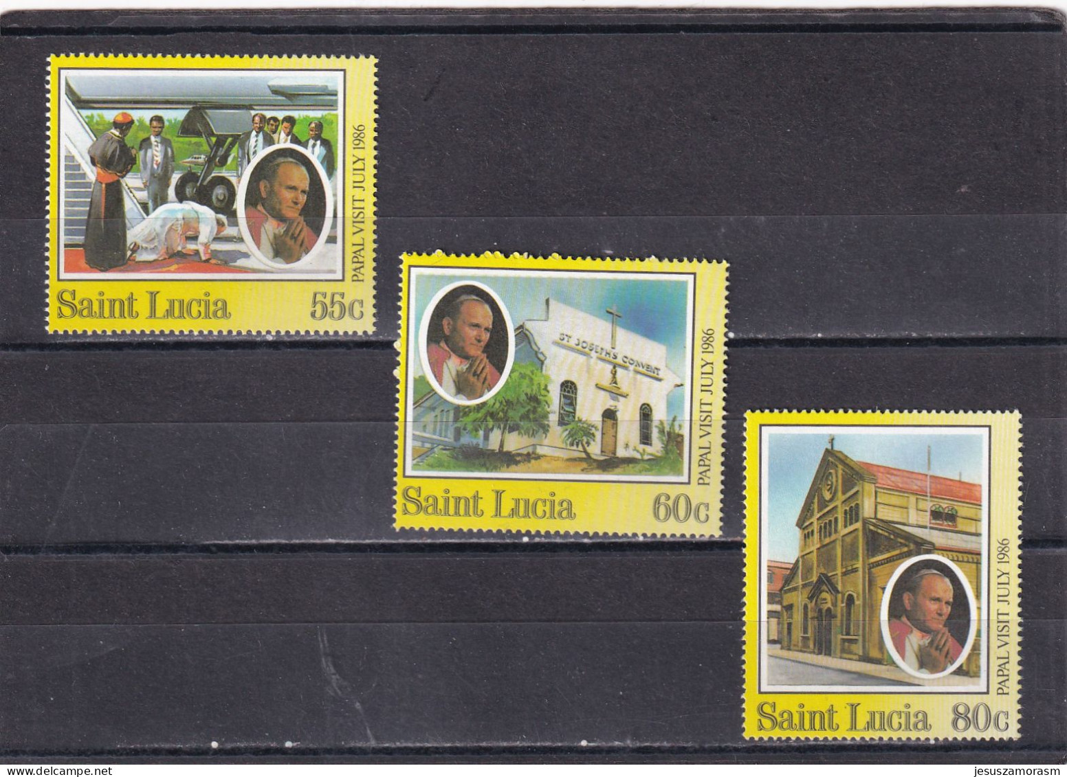 Santa Lucia Nº 818 Al 820 - St.Lucia (1979-...)