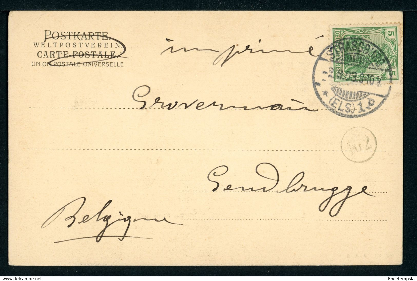 CPA - Carte Postale - Allemagne - Starssburg I. E. - Das Bäckehiesel (CP24376) - Strasburg