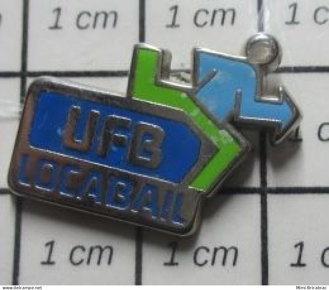 713J Pin's Pins / Beau Et Rare / BANQUES / CLIENT QUI S'ENFUIT UFB LOCABAIL - Banques