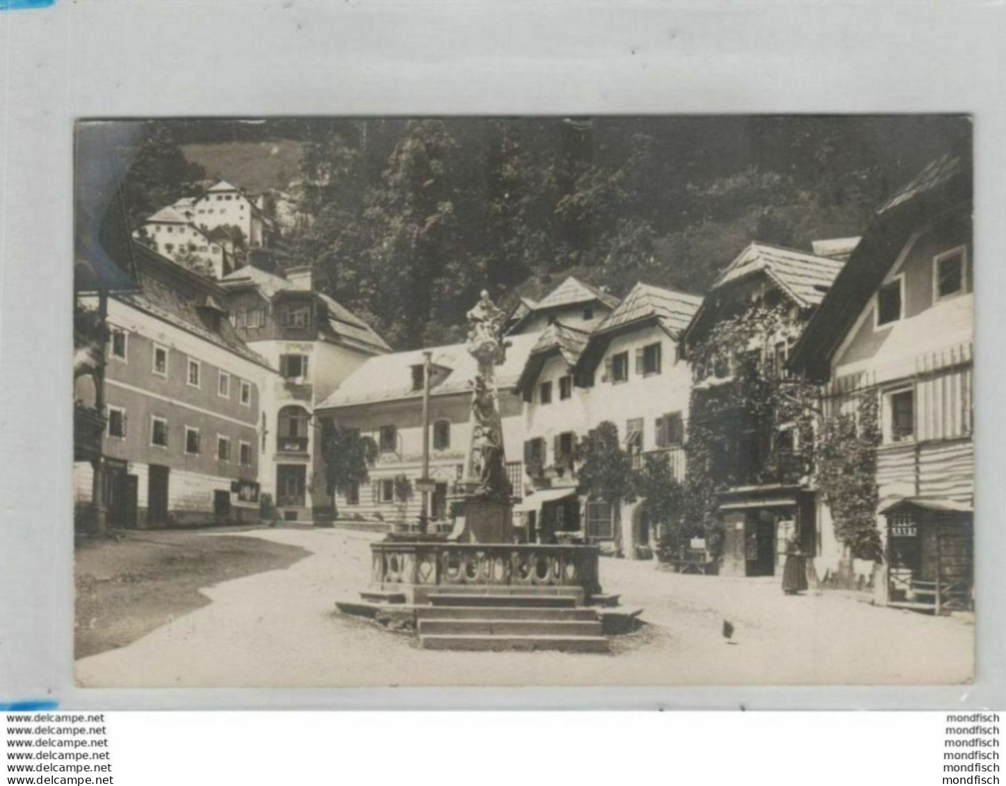 Hallstatt - Marktplatz - Frau In Tracht 1928 - Hallstatt