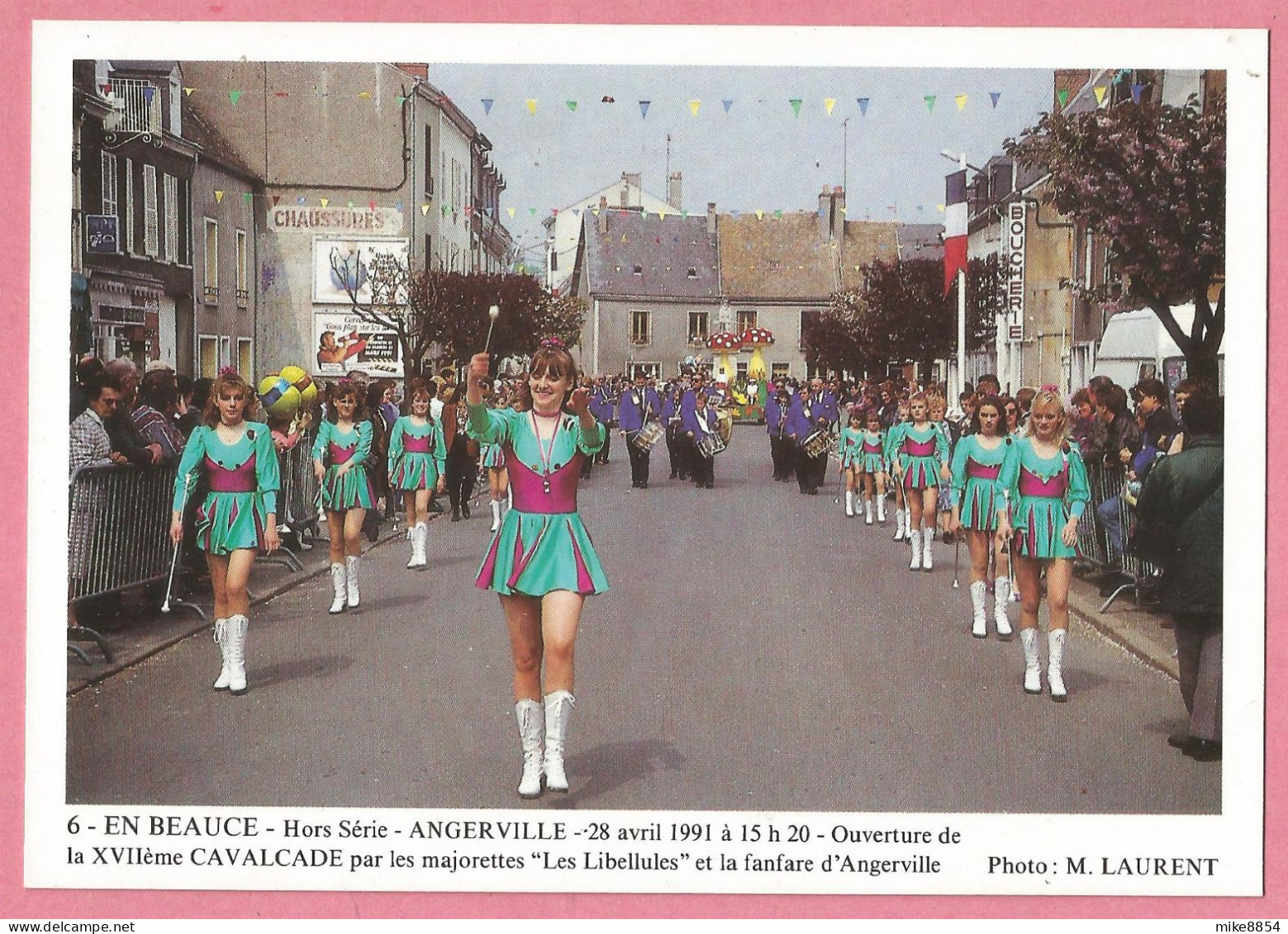 SAS1434  CP  ANGERVILLE (Essonne)  Ouverture De La XVIIe CAVALCADE Par Les Majorettes "Les Libellules" Et La Fanfare - Angerville