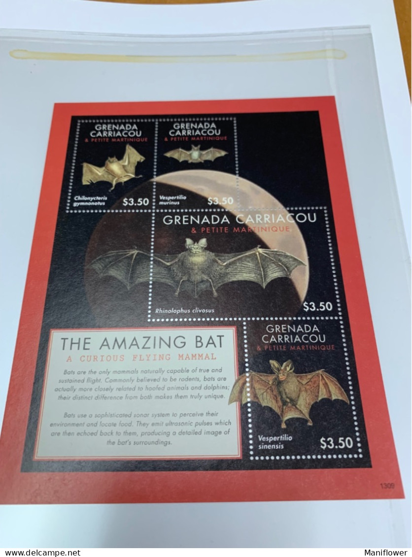 Grenada Stamp MNH Bats - Murciélagos