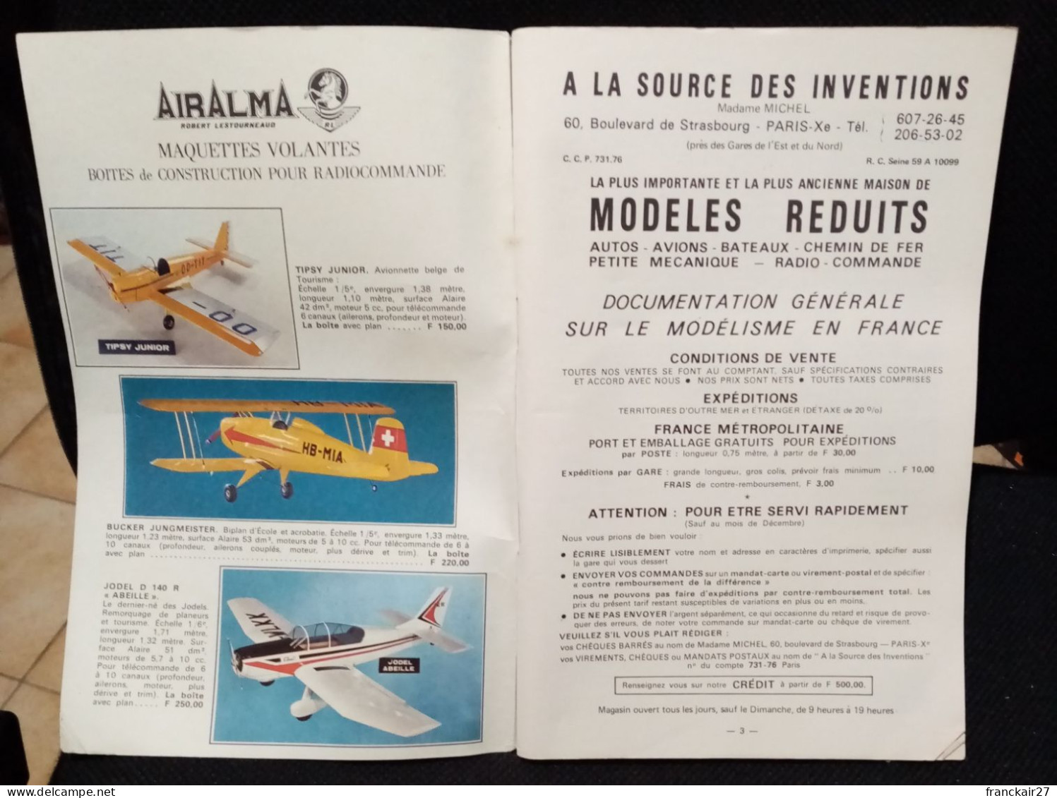 La Documentation Du Modélisme édition 1968/69 - Modélisme