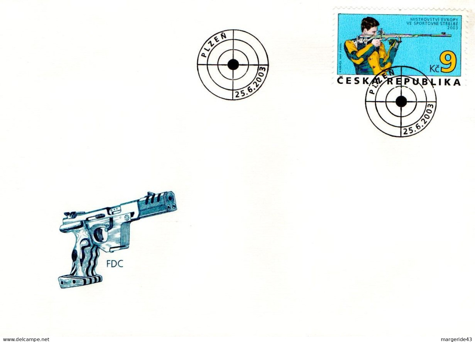 TCHEQUIE FDC 2003 TIR - Schieten (Wapens)