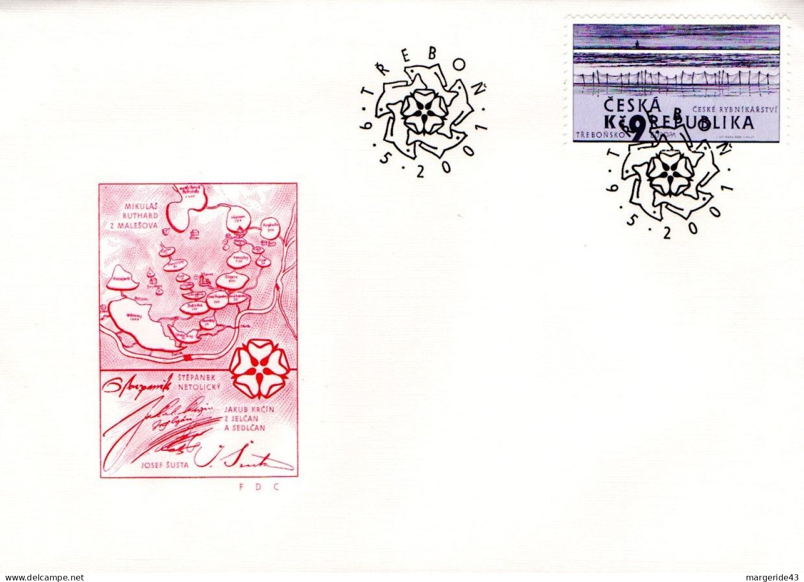 TCHEQUIE FDC 2001 PLAGE MARINE - Other & Unclassified