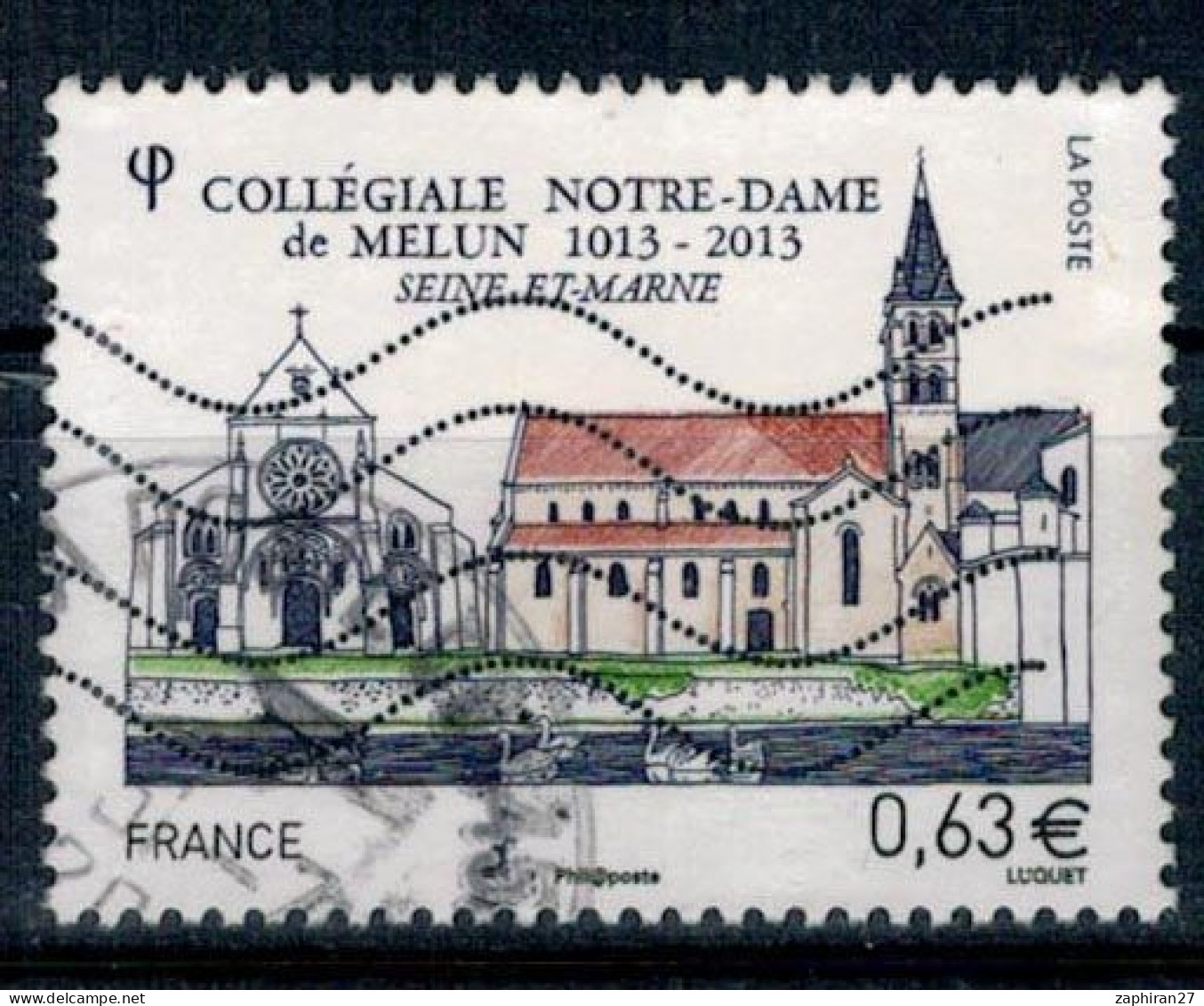 2013 N 4743 COLLEGIALE MELUN OBLITERE  #234# - Usati